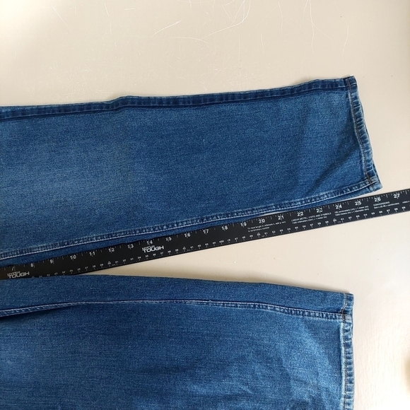 PURE Denim Montepellier Blue Jeans Women Size 6 Contrast Side Stripe Boyfriend - Picture 5 of 8